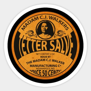 C.J Walkers Tetter Salve Sticker